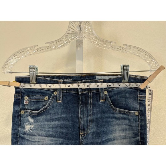 AG AG-ED Denim Womens ‘The Leggings’ Distressed Blue Skinny Jeans 26R - Picture 6 of 7